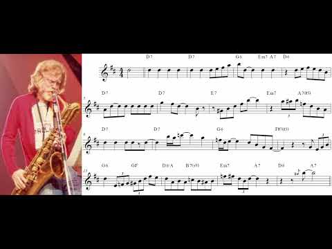 Gerry Mulligan - The Preacher Bari Sax Solo [Transposed to Eb Key]
