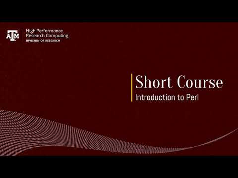 Introduction to Perl (Fall 2024)