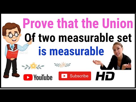 Union of two measure set is measurable II HINDI