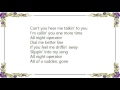 Bryan Ferry - All Night Operator Lyrics