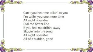 Bryan Ferry - All Night Operator Lyrics