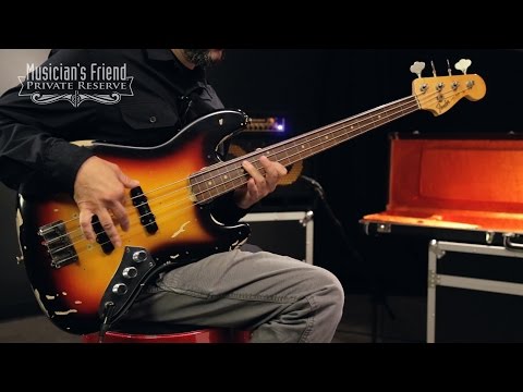 absorberende Sæt ud Sinewi Fender Custom Shop Jaco Pastorius Relic Jazz Bass 3-Color Sunburst |  Musician's Friend