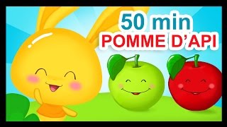 Pomme de reinette et pomme d'api - 50 min de comptines Titounis