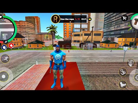 Rope Hero: Vice Town Rope Hero Drive Assault Machine - Android Gameplay HD - Android Gameplay