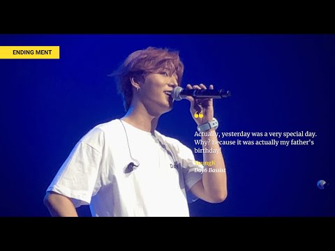 190918 DAY6 YoungK - 엔딩 멘트 (영어)