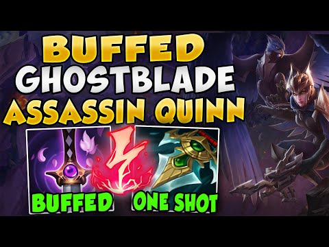 NEW BUFFED GHOSTBLADE MAKES QUINN A ONE-SHOTTING BEAST (MURDER BIRD IS BACK) - League of Legends