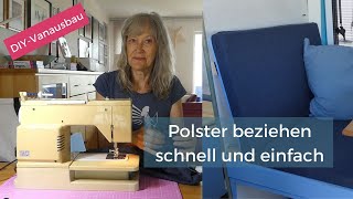 Polsterbezüge nähen - schnell und einfach! Polster beziehen mit Bündchenstoff