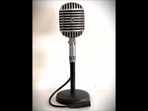 Vintage 1940s Shure Bros 55C Dynamic Microphone, works great, incl stand & cable image 12