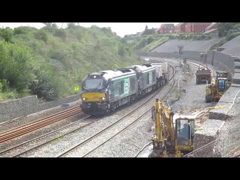 DRS Class 68s working the Bridgwater Flasks | 16/08/2018