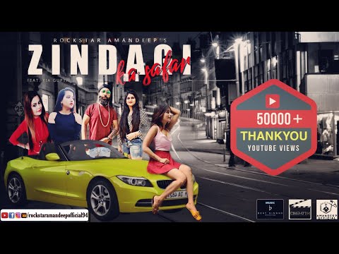 Amandeep singh ZINDAGI KA SAFAR (Official Music Video) | Rockstar Amandeep ft. Kia Gupta | Motivational Rap Song | 