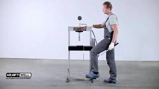 Пресс гидравлический ручной/ножной 10 тонн KraftWell KRWPR10F, напольный, гаражный
