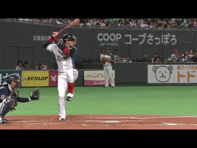 【1回裏】ファイターズ・陽 好調維持!! 11試合連続ヒット!! 2016/7/23 F-Bs