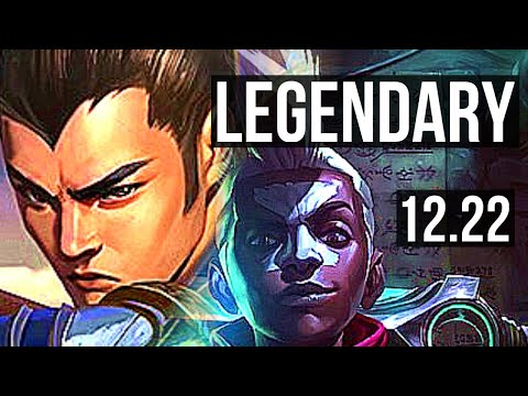 XIN ZHAO vs EKKO (JNG) | Legendary, 15/3/8, 300+ games | TR Master | 12.22