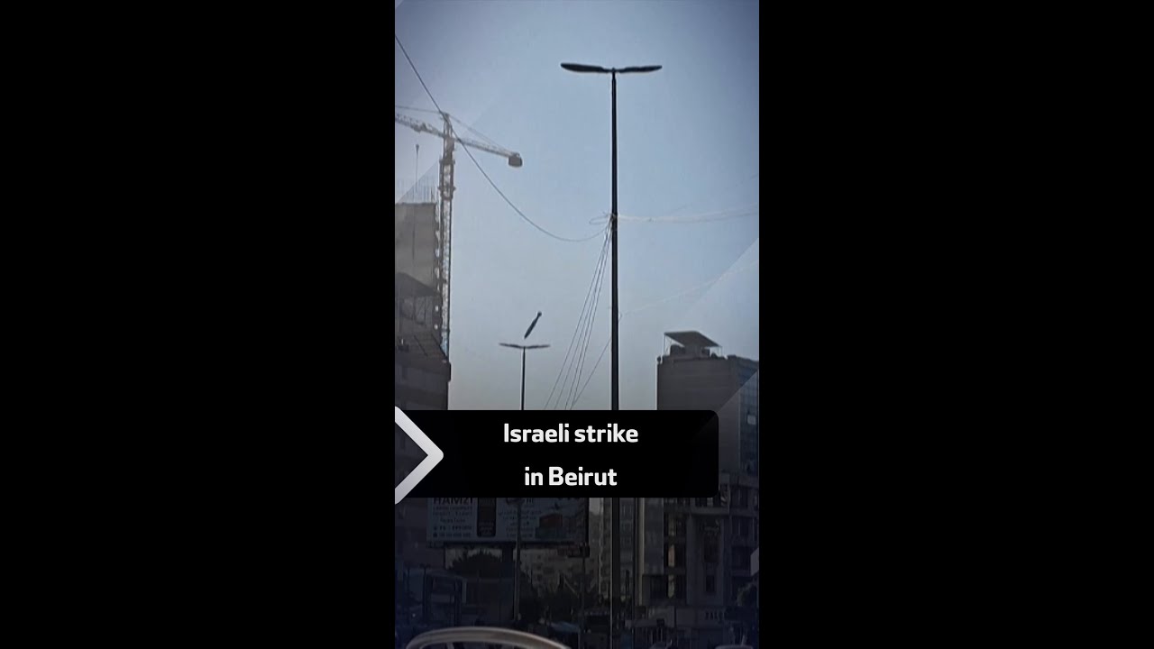 Israeli strike destroys building in Beirut's southern suburbs