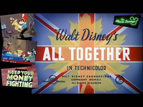 "All Together" | Disney Wartime Short (4K AI Upscale )