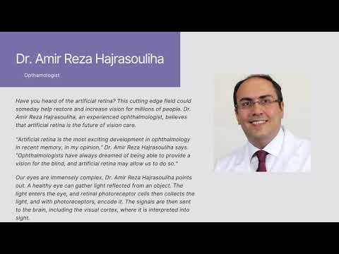 Dr. Amir Reza Hajrasouliha shares Recent Advances in Artificial Retina
