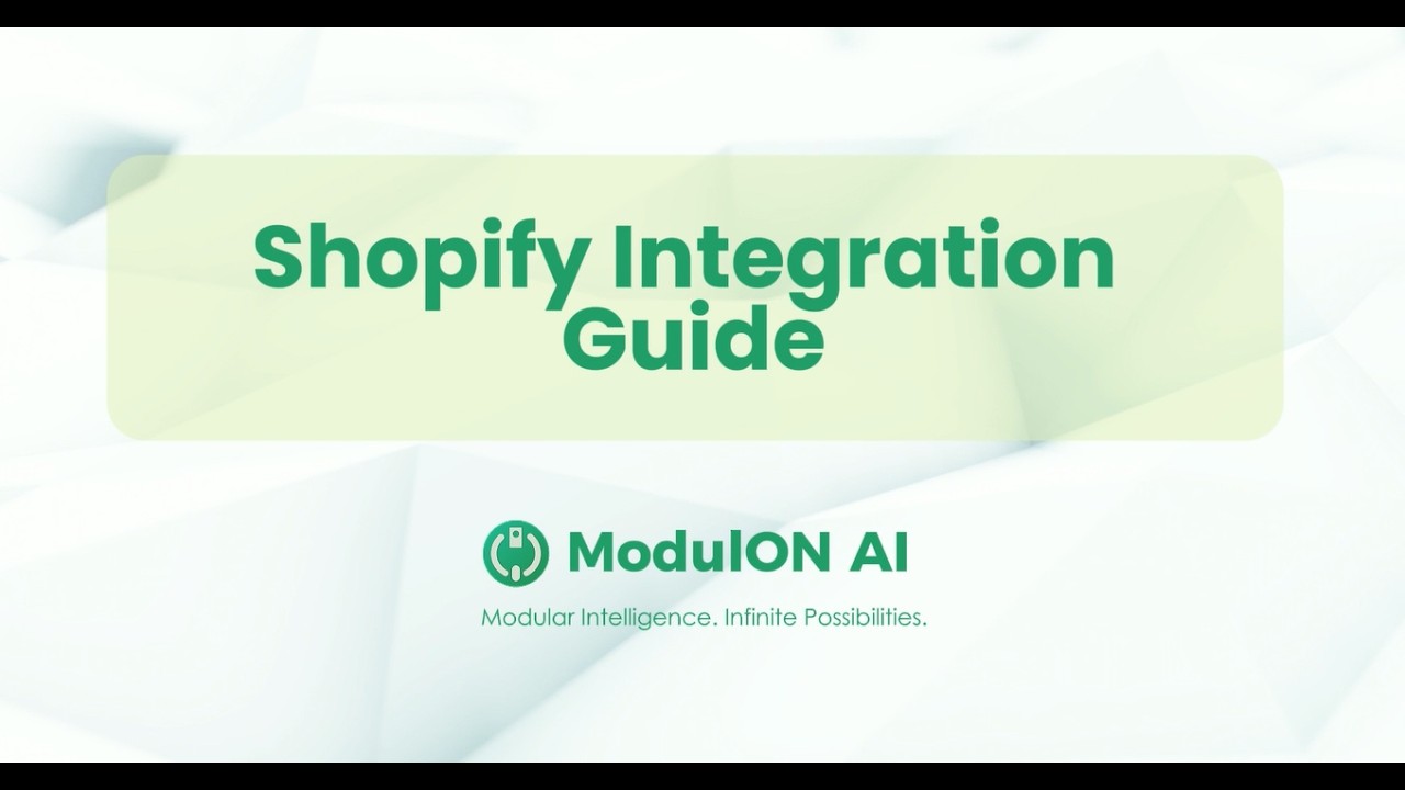 How to Integrate Modulon AI Chat into a Shopify Store