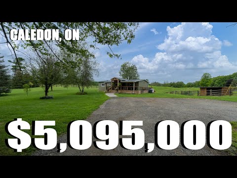 $5 MILLION FOR THIS ONE OF A KIND CALEDON PROPERTY!!! Spanning 81.7 acres CANADIAN FARM FOR SALE!!