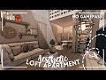 [ roblox bloxburg ] no gamepass aesthetic loft apartment | 35k! 🌿 ꒰ tour & build ꒱ - itapixca builds