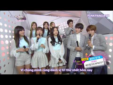 [PINKPANDAVN] [Vietsub] 141212 Apink & Infinite- F @ Music Bank (Waiting room)
