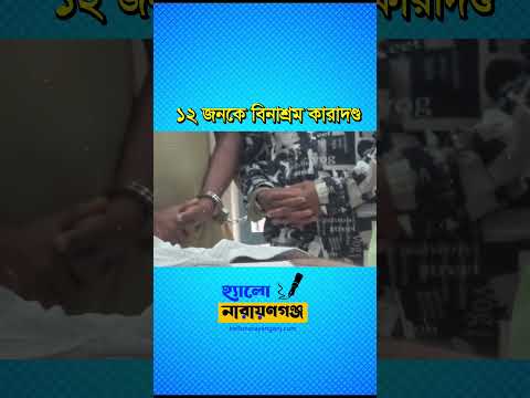 রূপগঞ্জে ভ্রাম্যমাণ আদালতে ১২ মাদকসেবী ও বিক্রেতার কারাদণ্ড