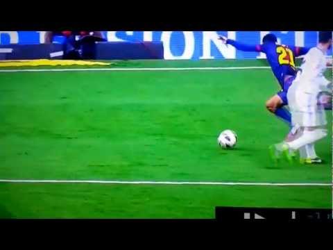 Ramos fouls Adriano in slowmotion (or simulation?) | 02.03.13 Real 2-1 Barca