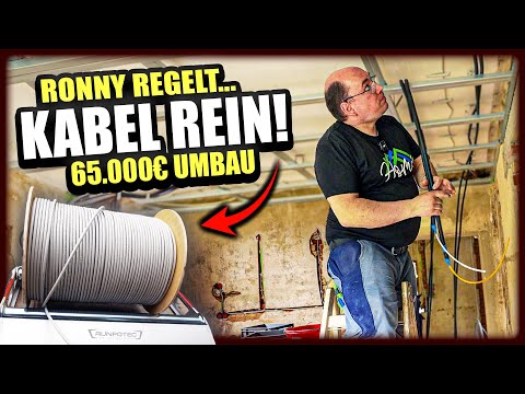 Rohinstallation Elektrik: Kabel verlegen & Dosen setzen im 65.000 € Umbau! | Home Build Solution