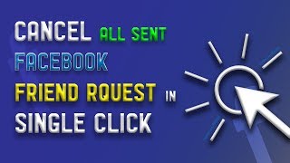 Cancel all FACEBOOK Friend Request in single click | Cancel Sent FB request at once | PoinTECH