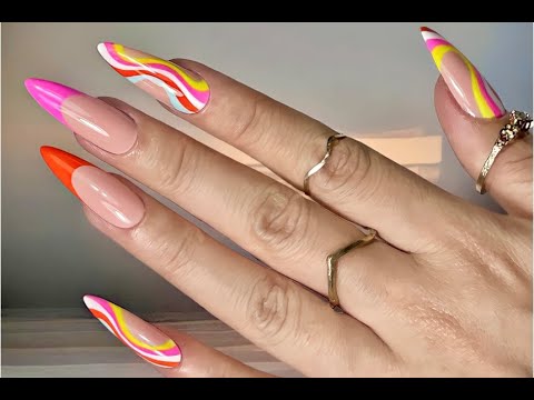 Simple & Lovely Line Art Nail Design - Summer 2022 Nail Trend