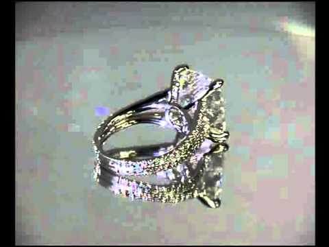 9.08 CTW Cushion Cut J SI2 Designer Diamond Engagement Ring in Platinum