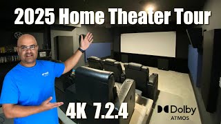 7.2.4 Dolby Atmos 4K Home Theater Tour – DIY - 2025 🎥