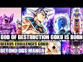 Beyond Dragon Ball Super The NEW God Of Destruction Goku Is Born Beerus Passes His Title To Goku