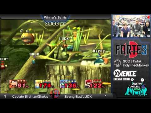 Forte 3-Captain Birdman/Shokio (Blue) vs Strong Bad/Luck (Red) WSFs