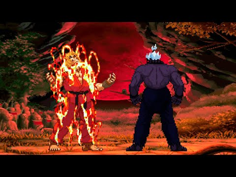 FIRE KEN VS SHIN ONI AKUMA