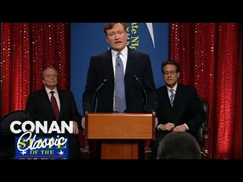 コナンは最初のショーの演説を行います - "Late Night With Conan O'Brien" (Conan Delivers His First State Of The Show Address - "Late Night With Conan O'Brien")