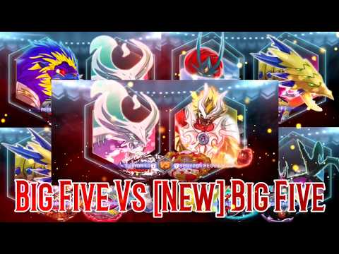 Original Big Five Vs New Big Five Gameplay | Beyblade Burst Evolution App