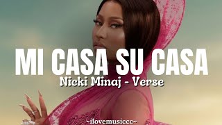 Nicki Minaj - Mi Casa Su Casa [Verse - Lyrics]