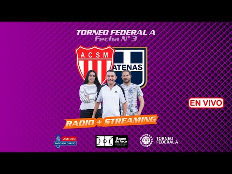 🔴EN VIVO | San Martin de Mendoza vs Atenas | Torneo Federal A Fecha 3 Relato de Radio | SaquedeArco