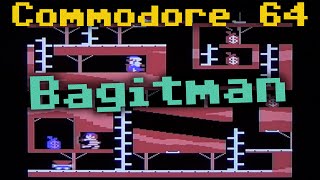 CC64 playing "Bagitman" (1984). Game #094.