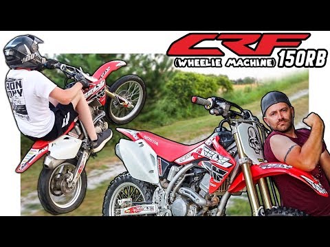 CRF150RB First Ride & Review! | This Dirt Bike Is A Wheelie Machine..