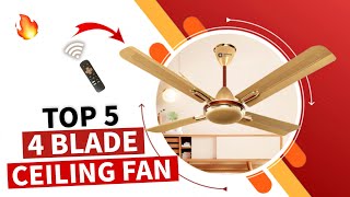 Top 5 Best 4 Blade Ceiling Fan (1200 mm) In India 2023 | 4 Blade BLDC Ceiling Fan | Prices | Review