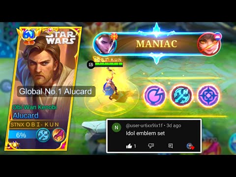 MANIAC!! | BUFFED ALUCARD 1 HIT BUILD & EMBLEM FOR AUTO WIN SOLO RANK - MLBB