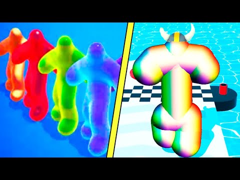 Tall Man Run vs Blob Runner 3D 🕺 Gameplay iOS Android - The Best Run Games (4K)
