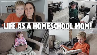 HOMESCHOOL MOM VLOG! | A DAY IN MY LIFE TEACHING X5