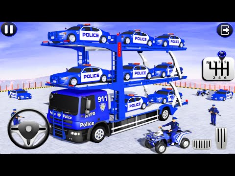 Bike Ride from Mechanic Shed to Truck - Police Car Transport Truck 3D - Android Gameplay