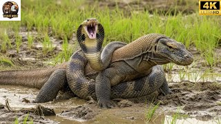 Komodo Dragon vs. King Cobra: Fierce Battle Between Two Rulers of the Wild World