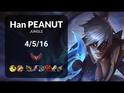 Han Peanut Lee Sin vs Kha'Zix JUNGLE - KR GRANDMASTER Patch 14.16
