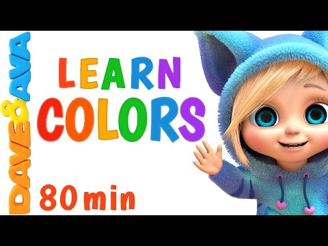 Learn Colors for Сhildren 🌈 Colors Song, Number Song, Counting Songs | Learning Video | Dave and Ava Video