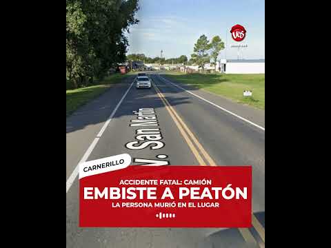 CARNERILLO: Trágico accidente fatal en el acceso sur a Carnerillo.