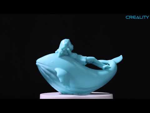 Resina 3D Creality Lavable al Agua 1kg botella plástica